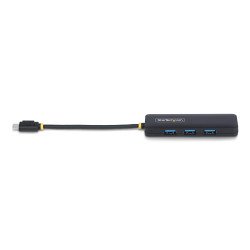 HUB, USB 3.2 Gen 1 (3.1 Gen 1) Type-C, USB 3.2 Gen 1 (3.1 Gen 1) Type-A, 5000 Mbit/s, Negro, Plástico