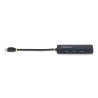 HUB, USB 3.2 Gen 1 (3.1 Gen 1) Type-C, USB 3.2 Gen 1 (3.1 Gen 1) Type-A, 5000 Mbit/s, Negro, Plástico