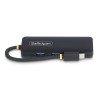 HUB, USB 3.2 Gen 1 (3.1 Gen 1) Type-C, USB 3.2 Gen 1 (3.1 Gen 1) Type-A, 5000 Mbit/s, Negro, Plástico
