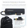 HUB, USB 3.2 Gen 1 (3.1 Gen 1) Type-C, USB 3.2 Gen 1 (3.1 Gen 1) Type-A, 5000 Mbit/s, Negro, Plástico