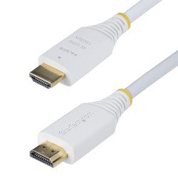 Cable  HDMI Tipo A (Estándar), HDMI Tipo A (Estándar), 18 Gbit/s, Canal de retorno de audio (ARC), Blanco