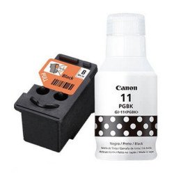 Cabezal de tinta negra + tinta negra BH-10 GI-11 Canon compatible con serie G2160, G3160.
