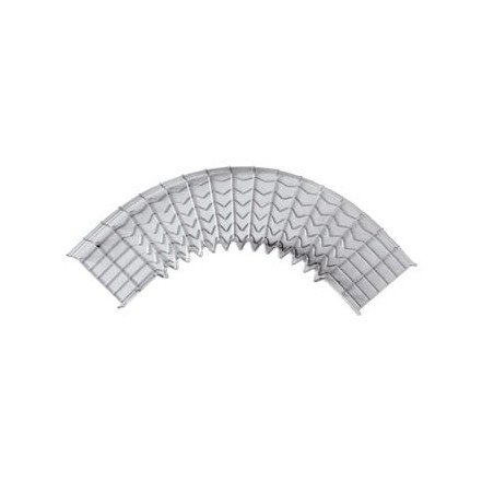 Curva pre-fabricada de 90°, 33/150 mm de ancho