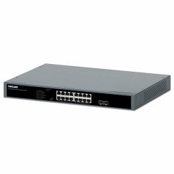 Switch Intellinet 561983, No administrable, Gigabit Ethernet (10/100/1000), Energía sobre Ethernet (PoE), Montaje en rack, 1U