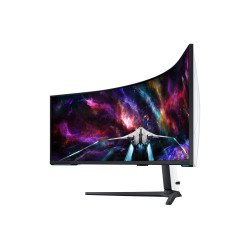 Monitor Samsung LS57CG950NLXZX, 144.8 cm (57"), 7680 x 2160 Pixeles, Dual UHD, LED, 1 ms, Negro, Blanco