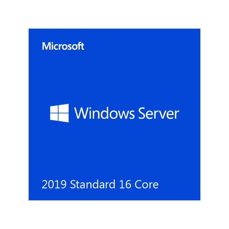 Licencia Microsoft Windows Server 19 (16 Core) Standard Add Lic AMS SW