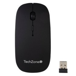 Mouse inalámbrico TechZone TZ18MOUINAMP-NG - negro, inalámbrico, 800 - 1600 dpi