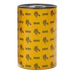 RIBBON CERA 0mmx450m (4.33inx1476ft), 6000, Wax, 25mm (1in)core, un rollo