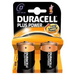 Pila Duracell, tamaño D. Paquete con 2 pilas.