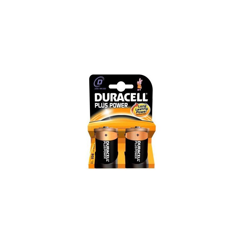 Pila Duracell, tamaño D. Paquete con 2 pilas.