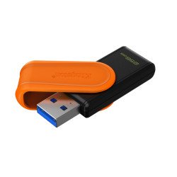 USB tipo A Kingston Technology DataTraveler Exodia S, 256 GB, 3.2 Gen 1 (3.1 Gen 1), Girar, 8.72 g, Negro, Naranja