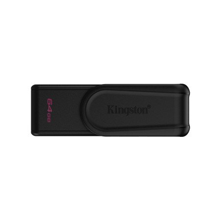 USB tipo A Kingston Technology DataTraveler Exodia S, 64 GB, 3.2 Gen 1 (3.1 Gen 1), Girar, 8.32 g, Negro