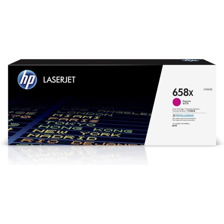 Cartucho Tóner HP Magenta 658X - Laser, LaserJet Enterprise M751dn, Caja