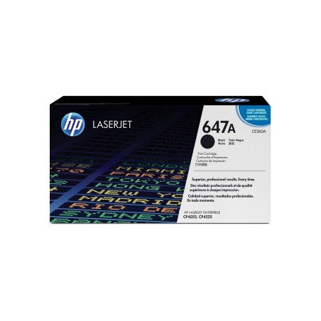 Tóner HP negro para LaserJet CE260A- 8,500 páginas