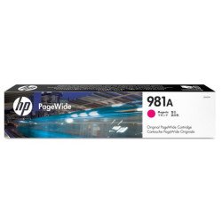 HP 981A, Original, magenta, HP, PageWide Enterprise 556, 586, Rendimie