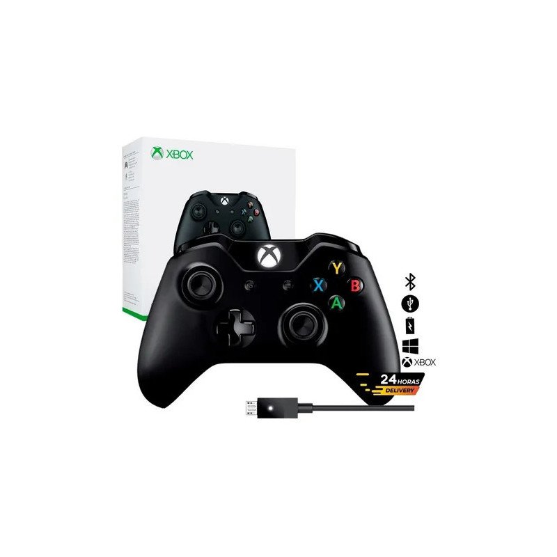 GamePad Microsoft - Inalámbrico - Bluetooth - USB - Xbox Series X, Xbox Series S, Xbox One, PC, Android, iOS, Tableta - Negro ca