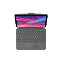 Estuche teclado Logitech Combo Touch, QWERTY, Inglés, Trackpad, 1,8 cm, 1 mm, Apple