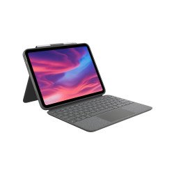 Estuche teclado Logitech Combo Touch, QWERTY, Inglés, Trackpad, 1,8 cm, 1 mm, Apple