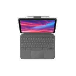 Estuche teclado Logitech Combo Touch, QWERTY, Inglés, Trackpad, 1,8 cm, 1 mm, Apple