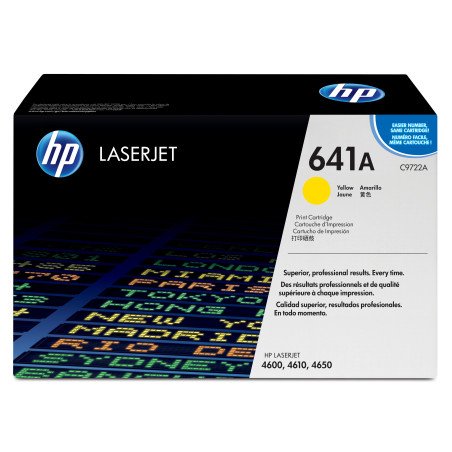 Cartucho de tóner Amarillo HP 641A, 8000 páginas