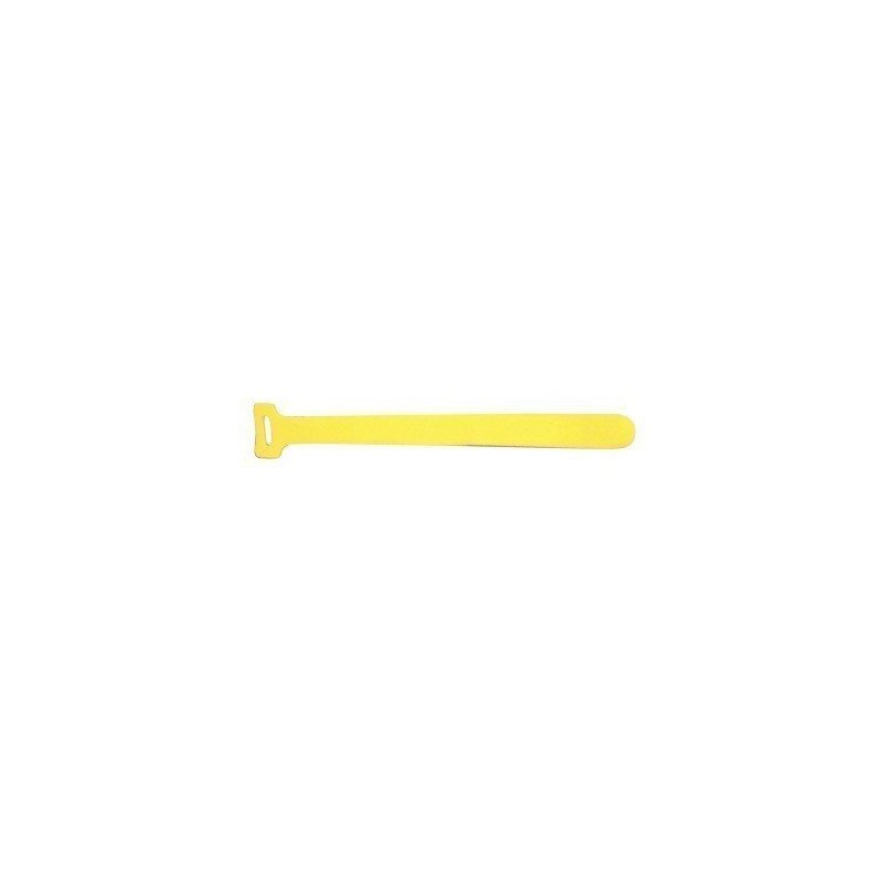 Cinto de contacto (velcro) color amarillo, 150 x 12mm (5 piezas)