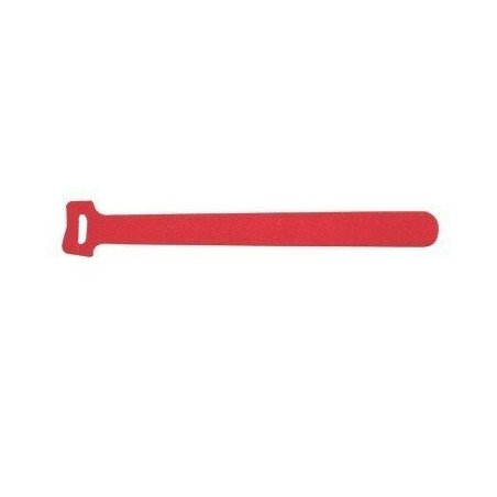 Cinto de contacto (velcro) color rojo, 210 x 16mm (5 piezas)