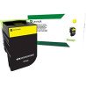 Tóner amarillo Lexmark alto rendimiento para CX417de, CS417dn, 3,500 para hasta 5% de cobertura. Tóner amarillo Lexmark alto rendimiento para CX417de, CS417dn, 3,500 para hasta 5% de cobertura.