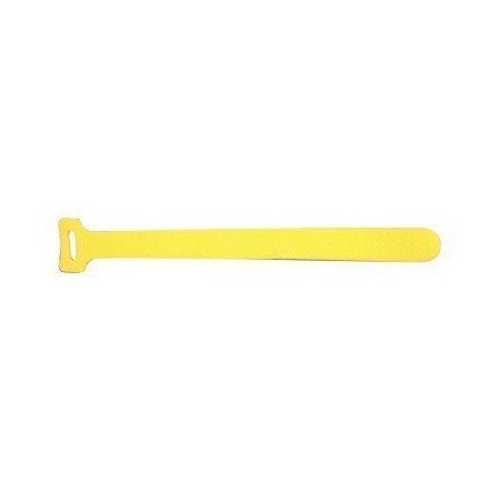Cinto de contacto (velcro) color amarillo, 210 x 16mm (5 piezas)