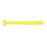 Cinto de contacto (velcro) color amarillo, 210 x 16mm (5 piezas)