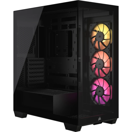 Gabinete Corsair icue link 3500X RGB, semi- torre, ATX, gamer, black