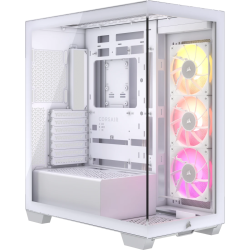 Gabinete Corsair icue link 3500X RGB, semi- torre, ATX, gamer, White