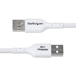 copia de Cable StarTech.com USB2AC3MNC, 3 m, USB A, USB C, USB 2.0, 0.48 Gbit s, Negro