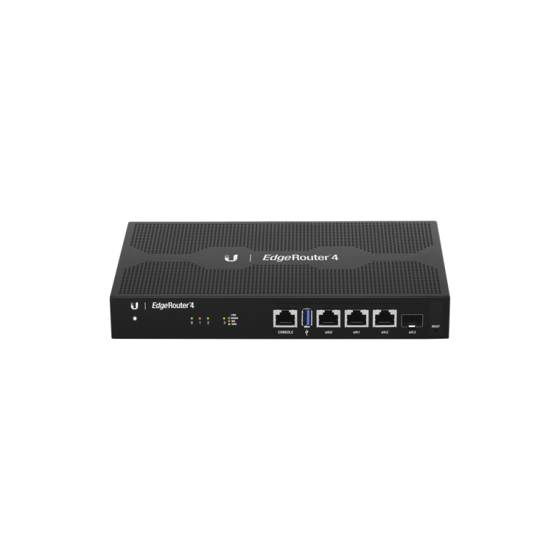 Edgerouter 4, con 4 puertos 10/100/1000 Mbps + 1 puerto SFP, con funciones avanzadas de ruteo