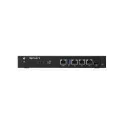 Edgerouter 4, con 4 puertos 10/100/1000 Mbps + 1 puerto SFP, con funciones avanzadas de ruteo