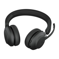 Jabra Evolve2 65, UC Stereo Auriculares Inalámbrico Diadema Oficina/Centro de llamadas USB Tipo C Bluetooth Negro