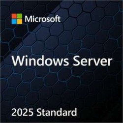 Windows Server Standard 2025, 64 bit, idioma inglés, 16 Core, OEM DVD