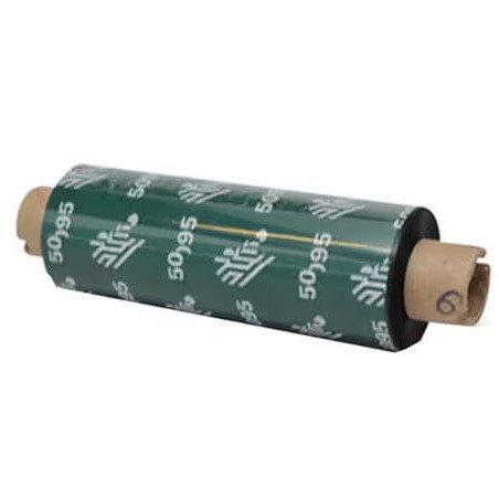 Cinta de resina para impresora térmica Zebra 5095 GK/GX. Una pieza