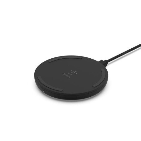 Base de carga inalámbrica + adaptador de corriente CA - 10 vatios - negro