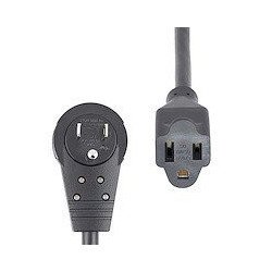 StarTech.com RTPAC10110 cable de transmisión Negro 3 m NEMA 5-15P NEMA 5-15R