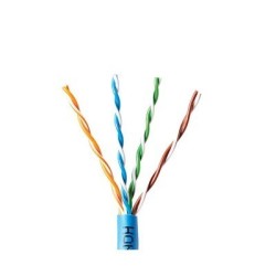 Bobina de cable de 305 metros, UTP Cat 6, de color azul, UL, cmr, spnls, probado a 350 MHz, para aplicaciones de CCTV, redes de