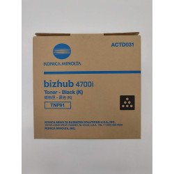Tóner Konica minolta para modelo bizhub 4700i, alto rendimiento 20,000 impresiones por tóner al 5% de cobertura