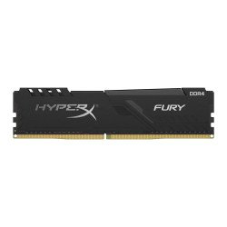 Memoria Kingston UDIMM DDR4 4GB 2666MHz Hyperx Fury Black CL16 288pin 1.2v con disipador de calor para PC gamer alto rendimiento