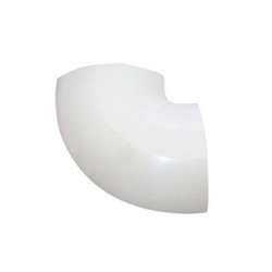 Sección en L color blanco de PVC auto extinguible, para canaleta DMC4FT