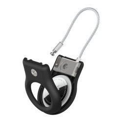Soporte seguro con cable fino metálico para airtag