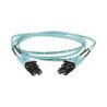 Jumper de Fibra Óptica Multimodo 50/125 OM4, LC-LC Dúplex, OFNR (Riser), Color Aqua, 10 ft Jumper de Fibra Óptica Multimodo 50/125 OM4, LC-LC Dúplex, OFNR (Riser), Color Aqua, 10 ft
