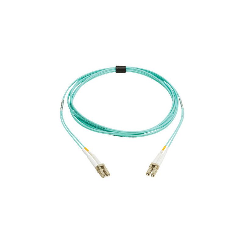 Cable Patch de Fibra Dúplex Multimodo de 50µm / 125µm OM4 LSZH de 10Gb / 100Gb (LC/LC), Aguamarina, 3 m Cable Patch de Fibra Dúplex Multimodo de 50µm / 125µm OM4 LSZH de 10Gb / 100Gb (LC/LC), Aguamarina, 3 m