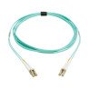 Cable Patch de Fibra Dúplex Multimodo de 50µm / 125µm OM4 LSZH de 10Gb / 100Gb (LC/LC), Aguamarina, 3 m Cable Patch de Fibra Dúplex Multimodo de 50µm / 125µm OM4 LSZH de 10Gb / 100Gb (LC/LC), Aguamarina, 3 m
