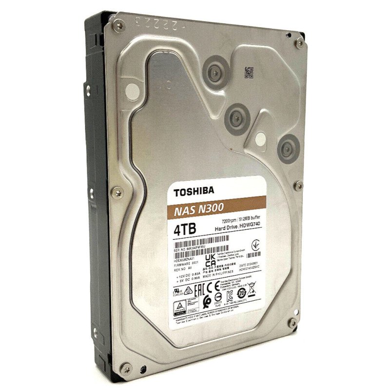 Disco duro interno Toshiba n300 4TB 3.5" 7200rpm NAS 128mb