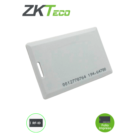 Tarjeta compatible con lectores RFID con frecuencia de 125 KHz, Tarjeta perforada, 1.88 mm de Grosor tipo clamshell para mayor a