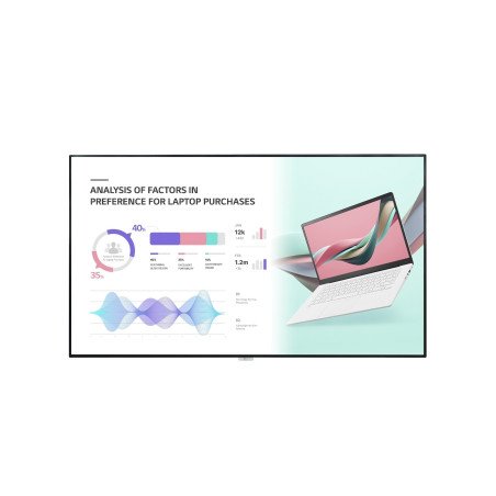 Pantalla publicitaria LG 98UH5J-H, Pantalla plana de señalización digital, 2.49 m (98"), LCD, 3840 x 2160 Pixeles, Wifi, 24/7